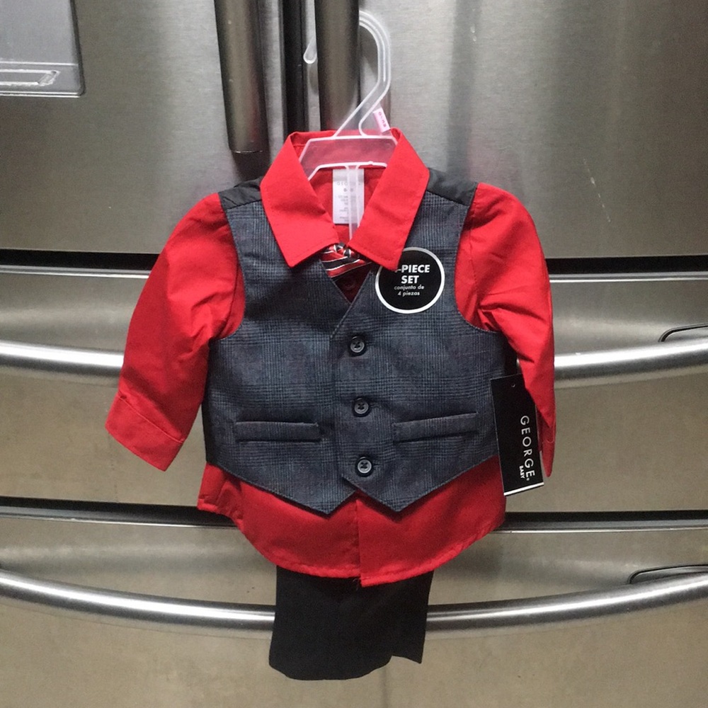 Baby boy 4 piece suit set